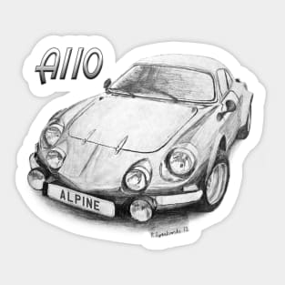 Alpine A110 Sticker